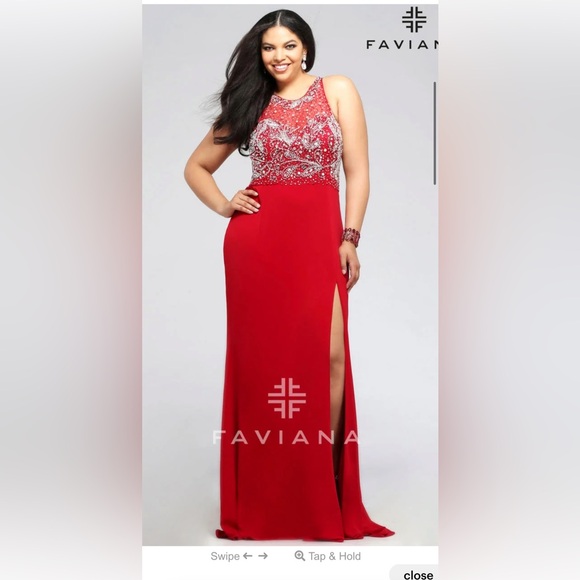 Faviana Dress Style 9375 - Picture 3 of 7